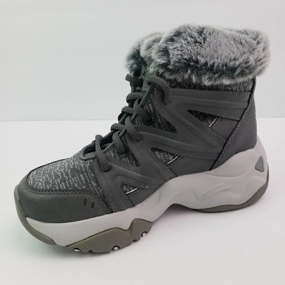 Skechers D'Lites 3 Space Day Womens Size 5.5 Gray Comfort Boots SN 44959